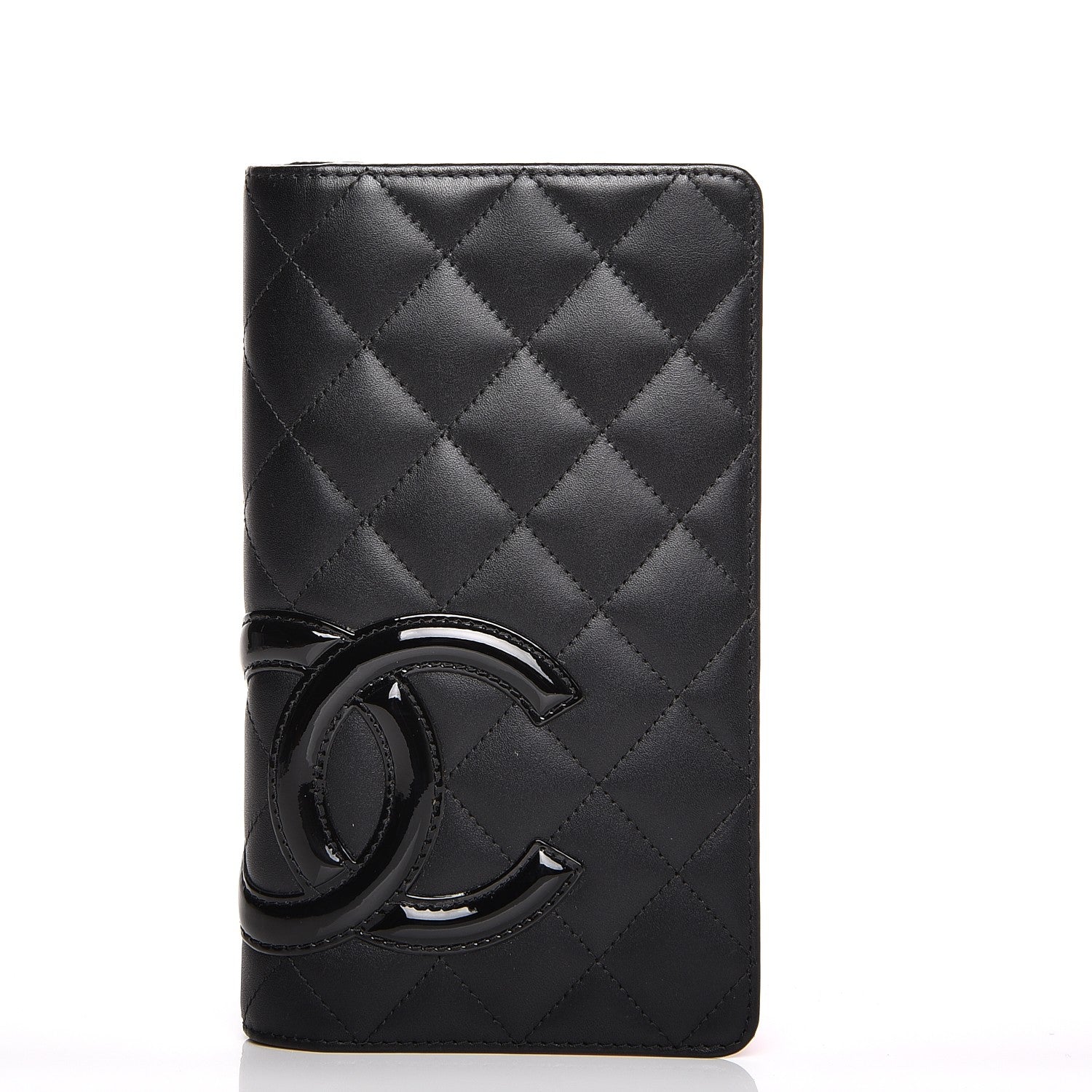 Chanel Calfskin Quilted Cambon Yen Wallet Black 1 of 8