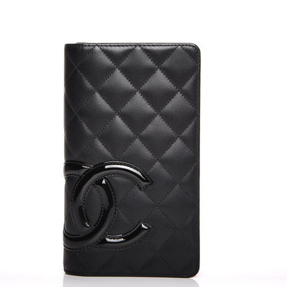 Chanel Calfskin Quilted Cambon Yen Wallet Black 1 of 8