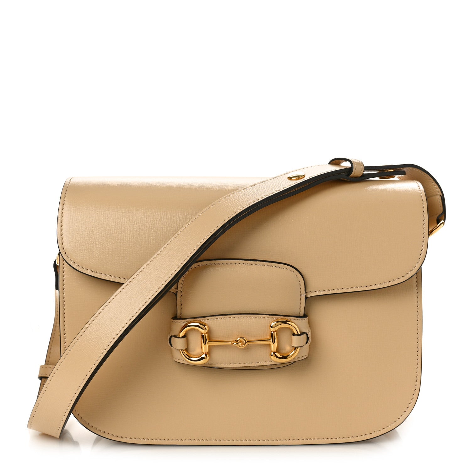 Gucci Azalea Calfskin Horsebit 1955 Shoulder Bag Bubble Tea 1 of 10