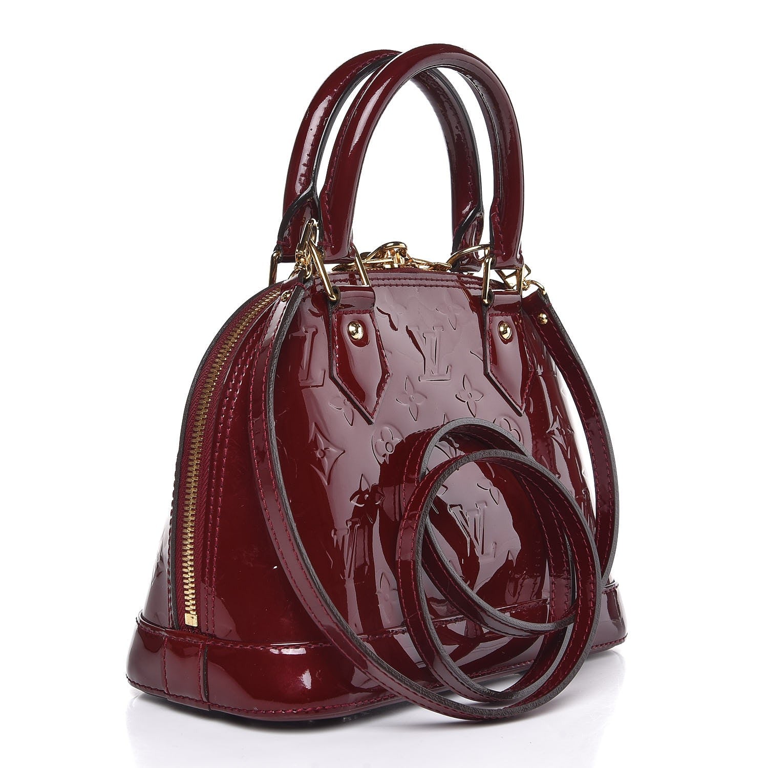 Louis Vuitton Vernis Alma BB Griotte 4 of 9