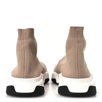 Balenciaga Neoprene Knit Bi-Color Sole Womens Speed Sneakers 40 Beige White Black 6 of 11