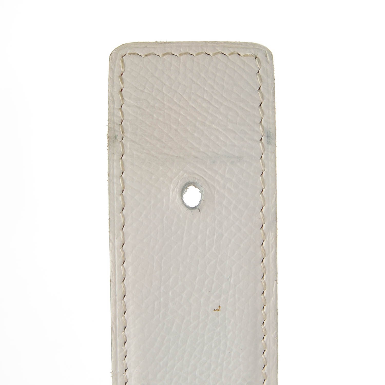 Hermes Epsom 32mm H Belt 85 White Orange 8 of 8