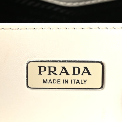 Prada Spazzolato Cleo Shoulder Bag White 6 of 8