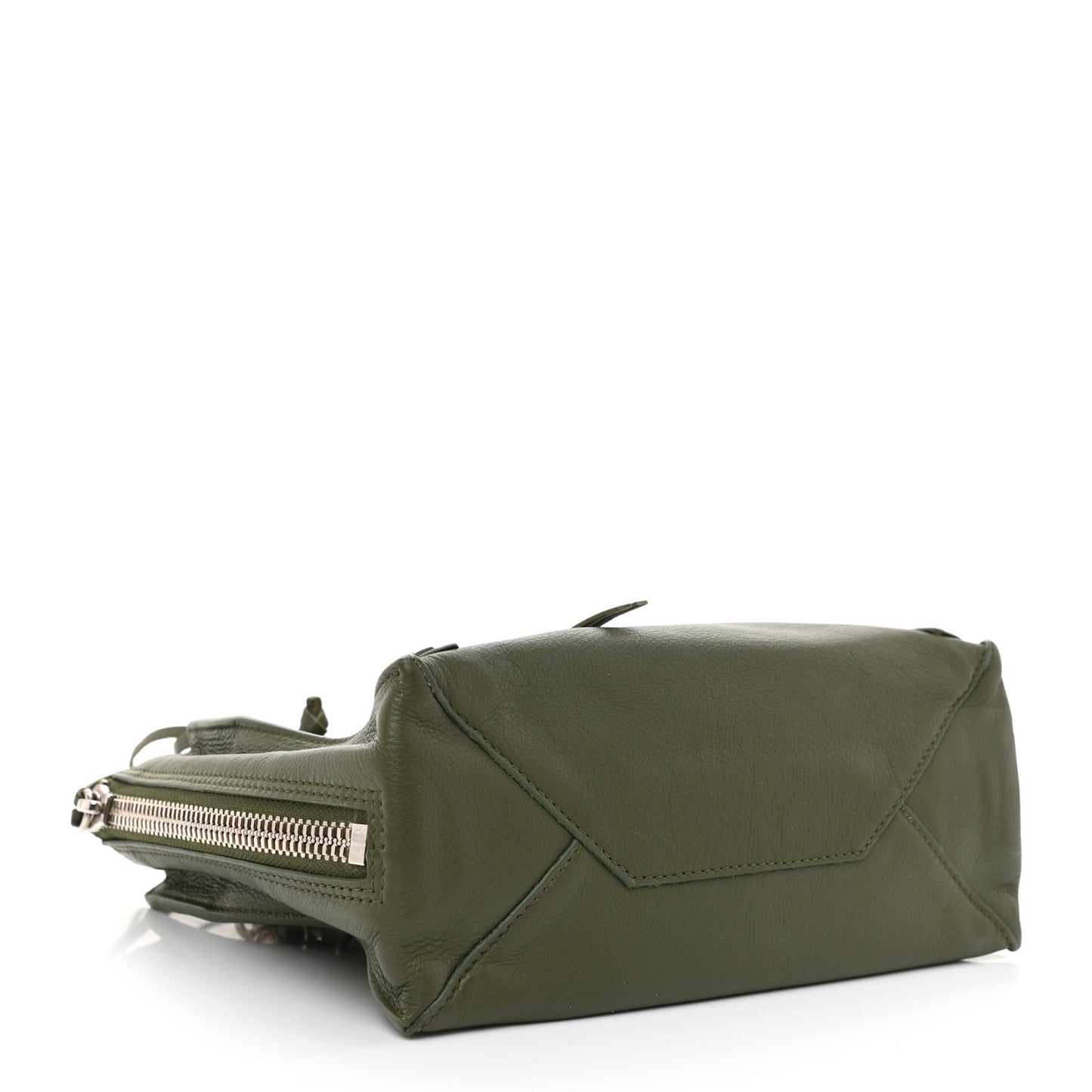Calfskin Papier Mini A4 Tote Green