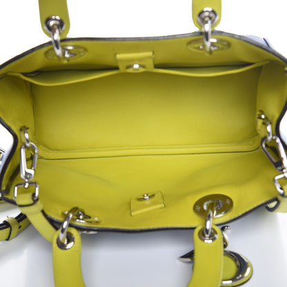 Christian Dior Calfskin Small Tri-color Diorissimo Navy Light Blue Yellow 5 of 7