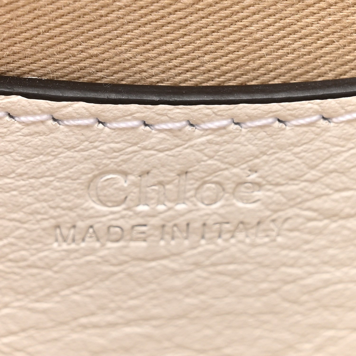 Chloe Calfskin Crocodile Embossed Small Tess Bag Brilliant White 6 of 12