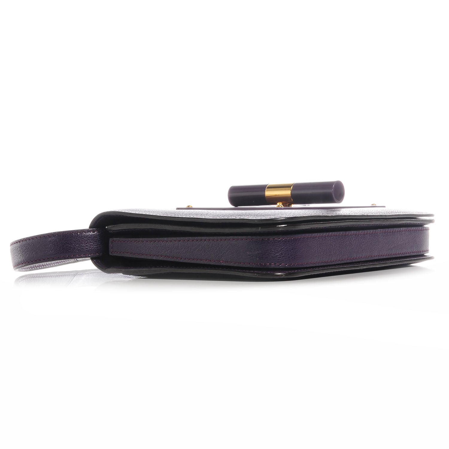 Tom Ford Calfskin Natalia Medium Bag Purple 4 of 9