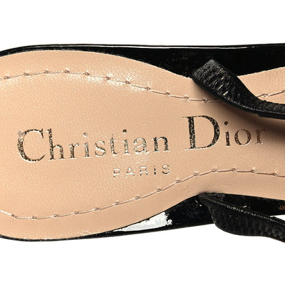 Christian Dior Patent Dior Day Slingback 35mm Pumps 35 Black 8 of 9