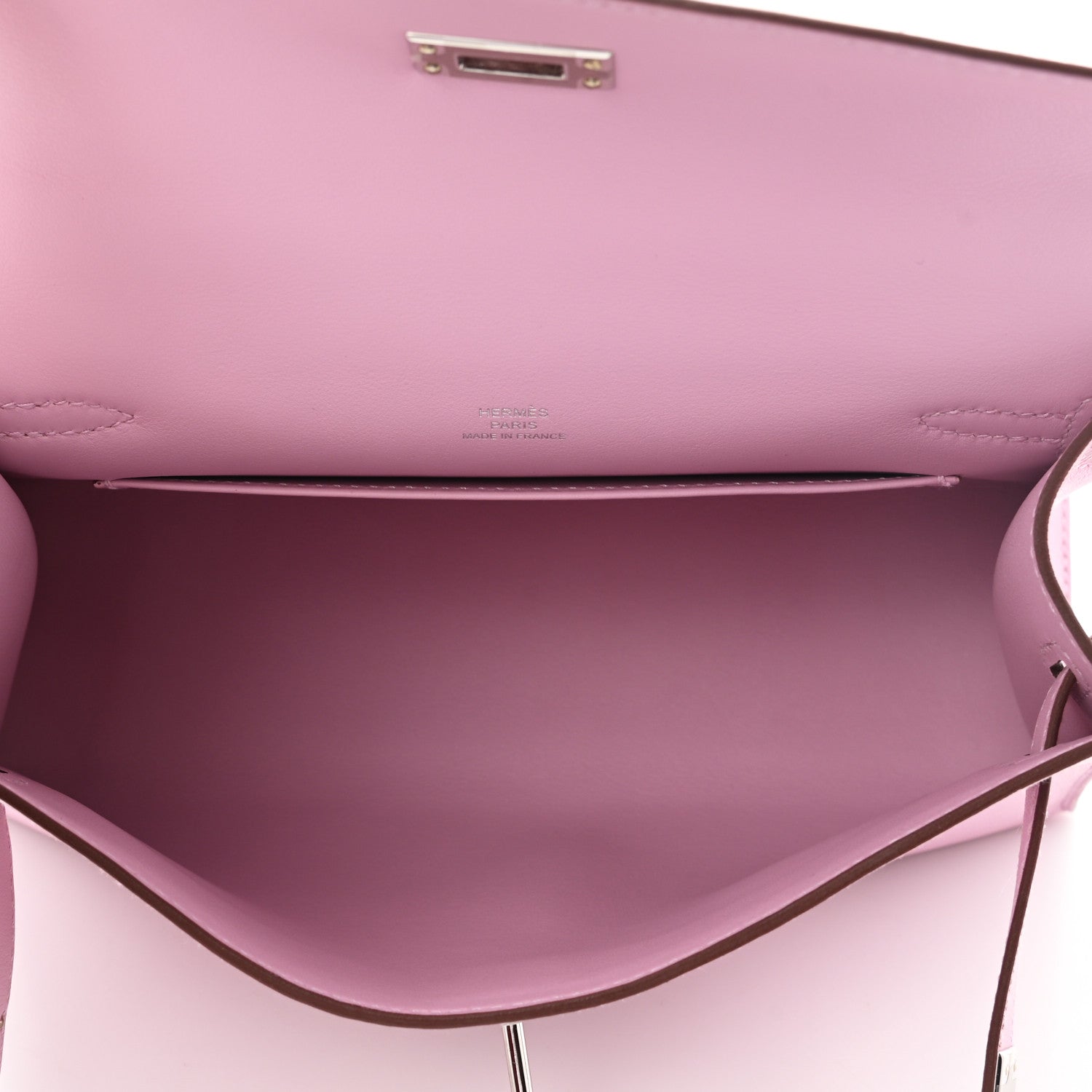 Hermes Swift Kelly Pochette Clutch Mauve Sylvestre 5 of 7