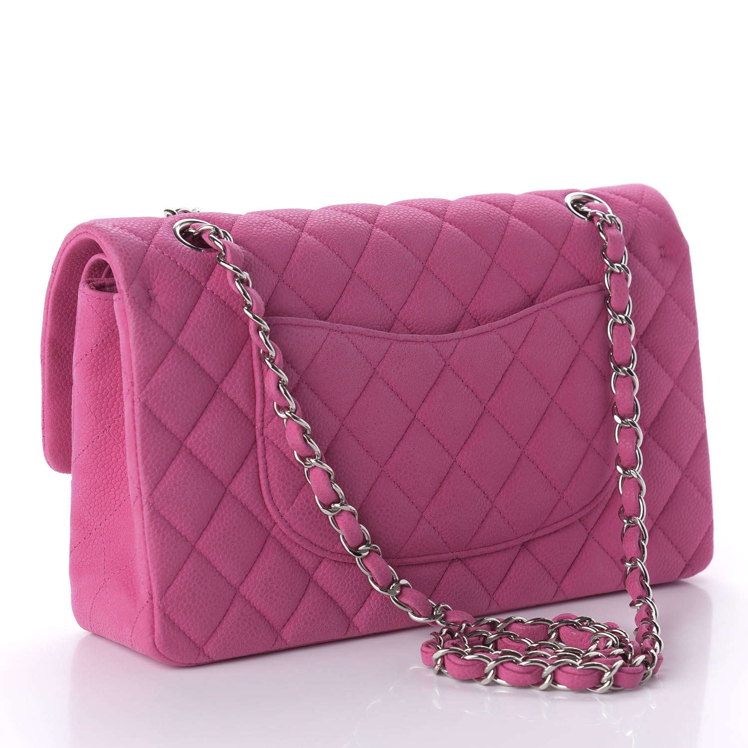 Chanel Iridescent Caviar Quilted Medium Double Flap Pink 4 of 12
