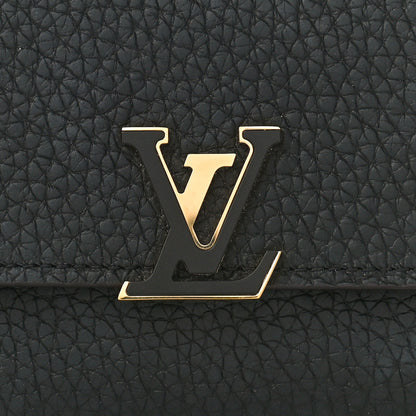 Louis Vuitton LOUIS VUITTON Taurillon Capucines Compact Wallet Black 7 of 7