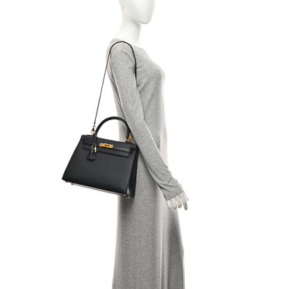 Hermes Epsom Kelly Sellier 28 Bleu Indigo 2 of 10