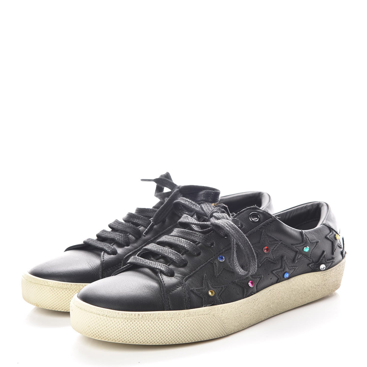 Nappa Star Court Classic Sneakers 36.5 Black