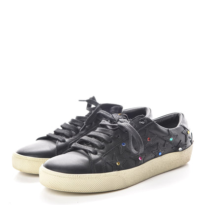 Saint Laurent Nappa Star Court Classic Sneakers 36.5 Black 3 of 9