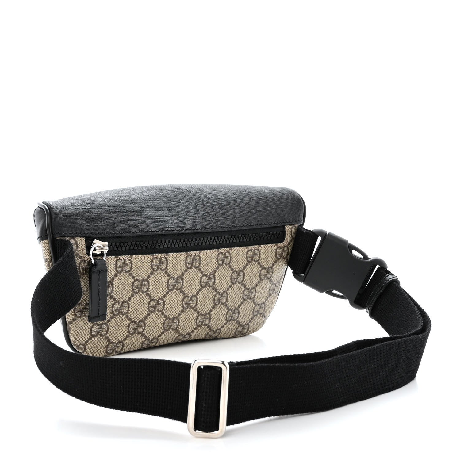 Gucci GG Supreme Monogram Belt Bag Black 3 of 11