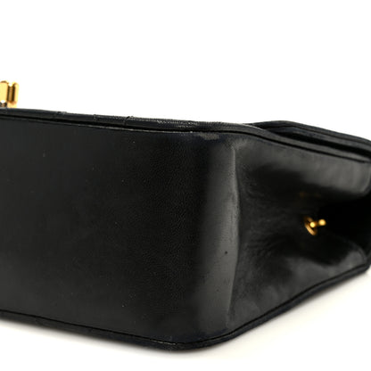 Chanel Lambskin Quilted Small Single Flap Black 12 of 13