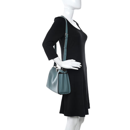 Fendi Vitello Tahiti Bi-Color Medium Peekaboo Iconic Essentially Satchel Pound Sand Nuvola 2 of 9