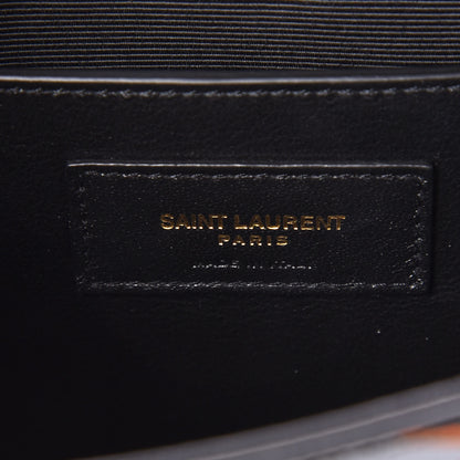 Saint Laurent Grain De Poudre Small Monogram Shapes Print Kate Satchel Black 9 of 9