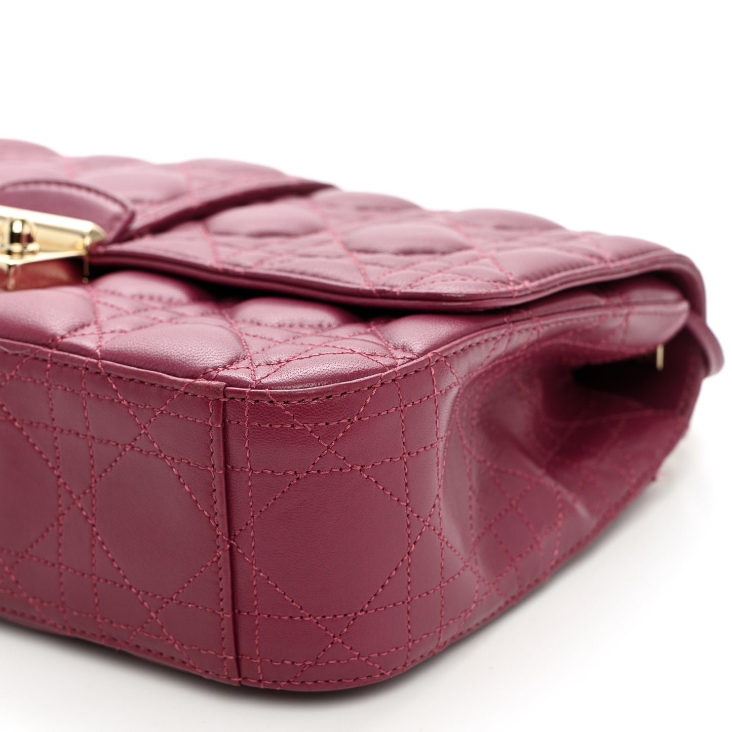 Lambskin Cannage Medium Miss Dior Flap Hortensia