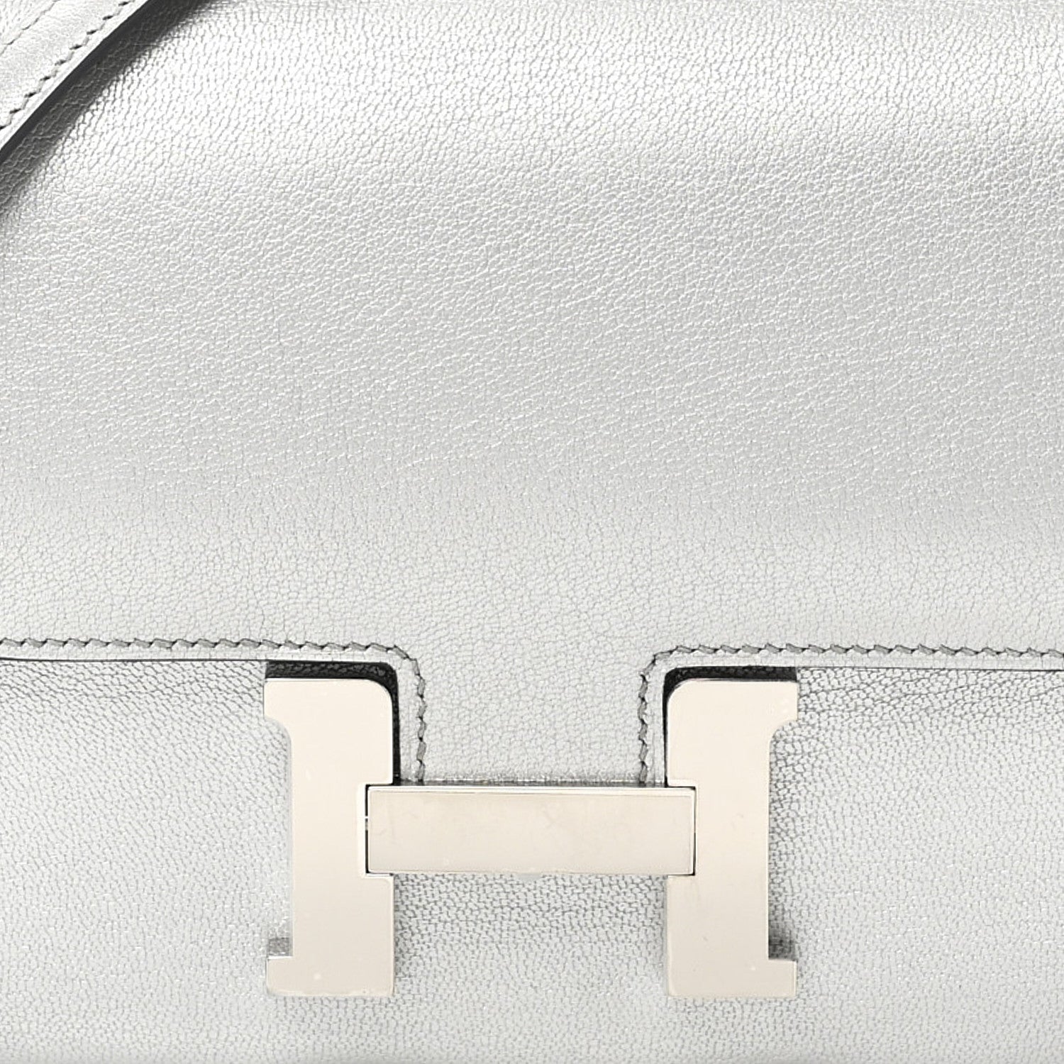 Hermes Metallic Chevre Chamkilight Constance 18 Argent 9 of 12