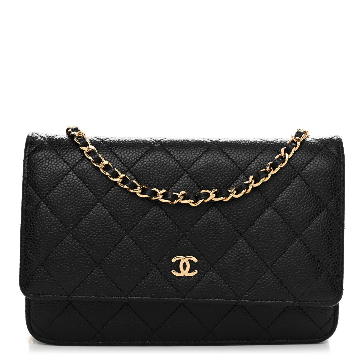 Chanel Caviar Quilted Wallet on Chain WOC Black 1 of 11