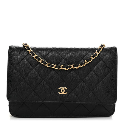 Chanel Caviar Quilted Wallet on Chain WOC Black 1 of 11