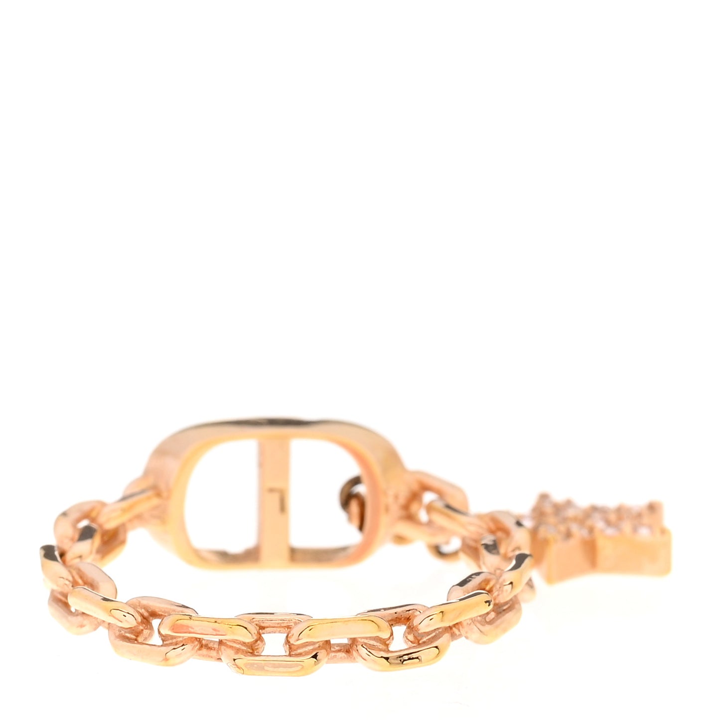 Metal Crystal Star CD Ring M Gold