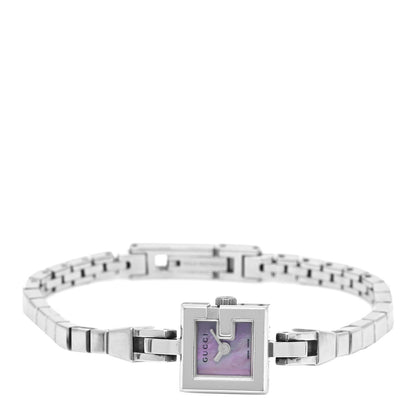 Gucci Stainless Steel Black Mother of Pearl 14mm 102 G-Mini Quartz Watch 2 of 4