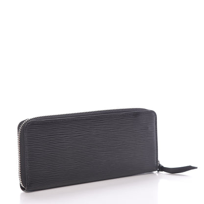 Louis Vuitton Epi Clemence Wallet Black 3 of 11