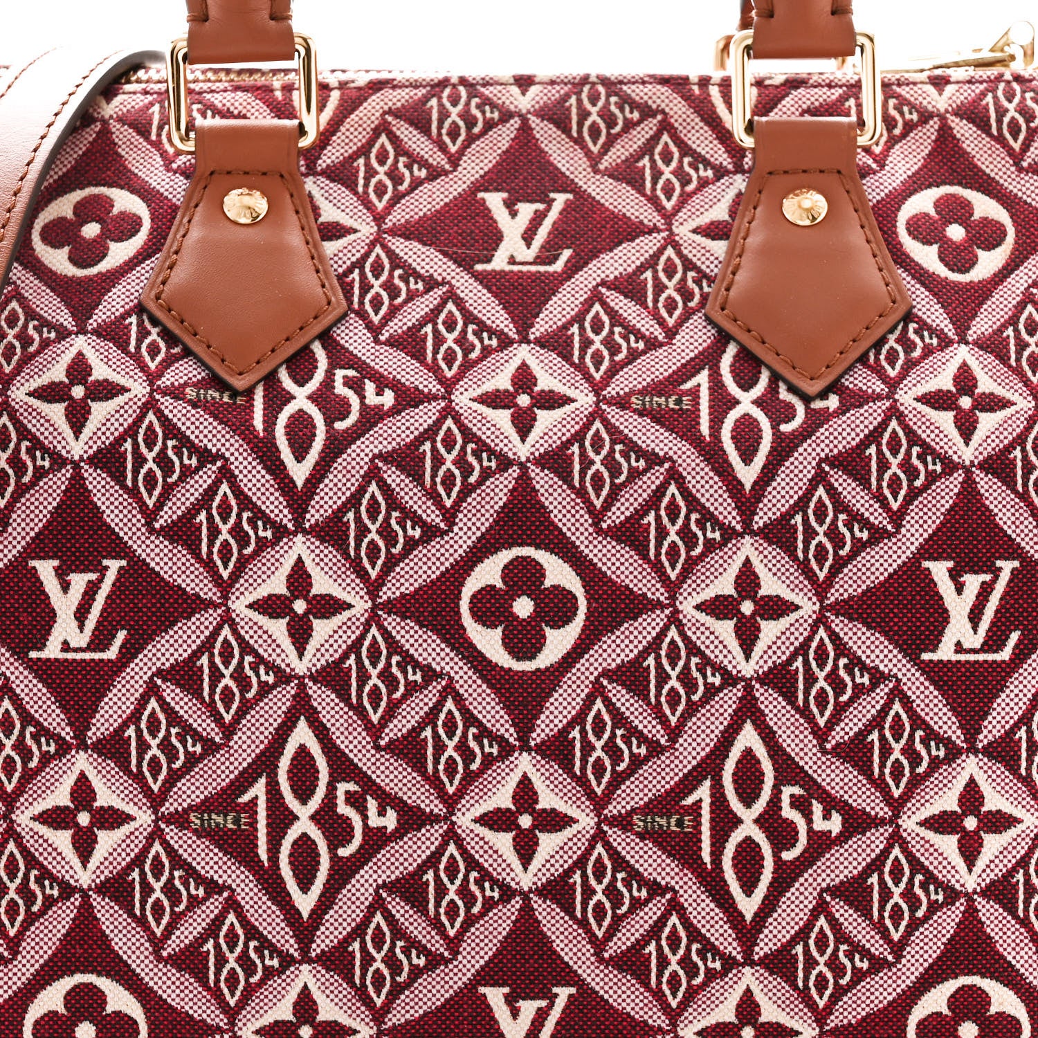 Louis Vuitton Jacquard Since 1854 Speedy Bandouliere 25 Bordeaux 7 of 9