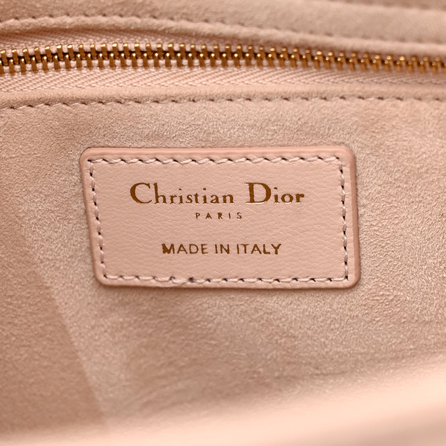 Lambskin Cannage Medium Lady Dior Light Pink