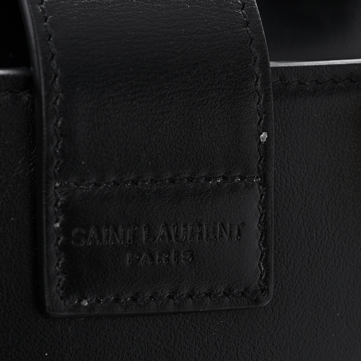 Calfskin Monogram Baby Cabas Black