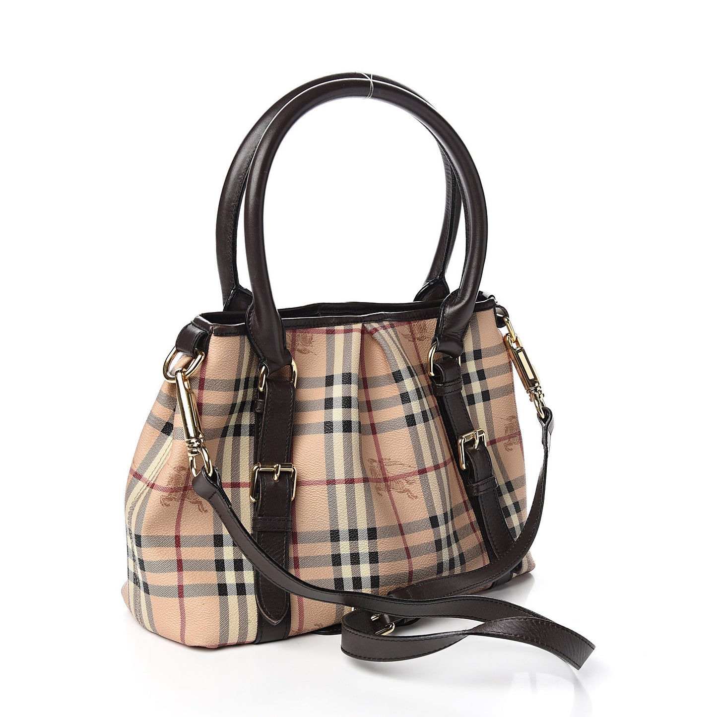 Haymarket Check Small Northfield Tote Chocolate