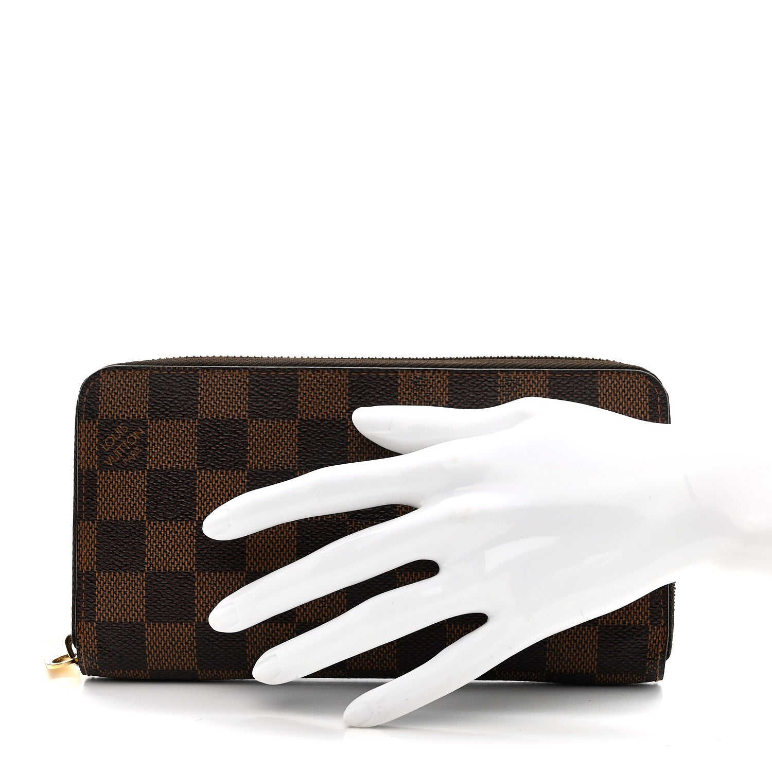 Louis Vuitton Damier Ebene Zippy Wallet 2 of 9