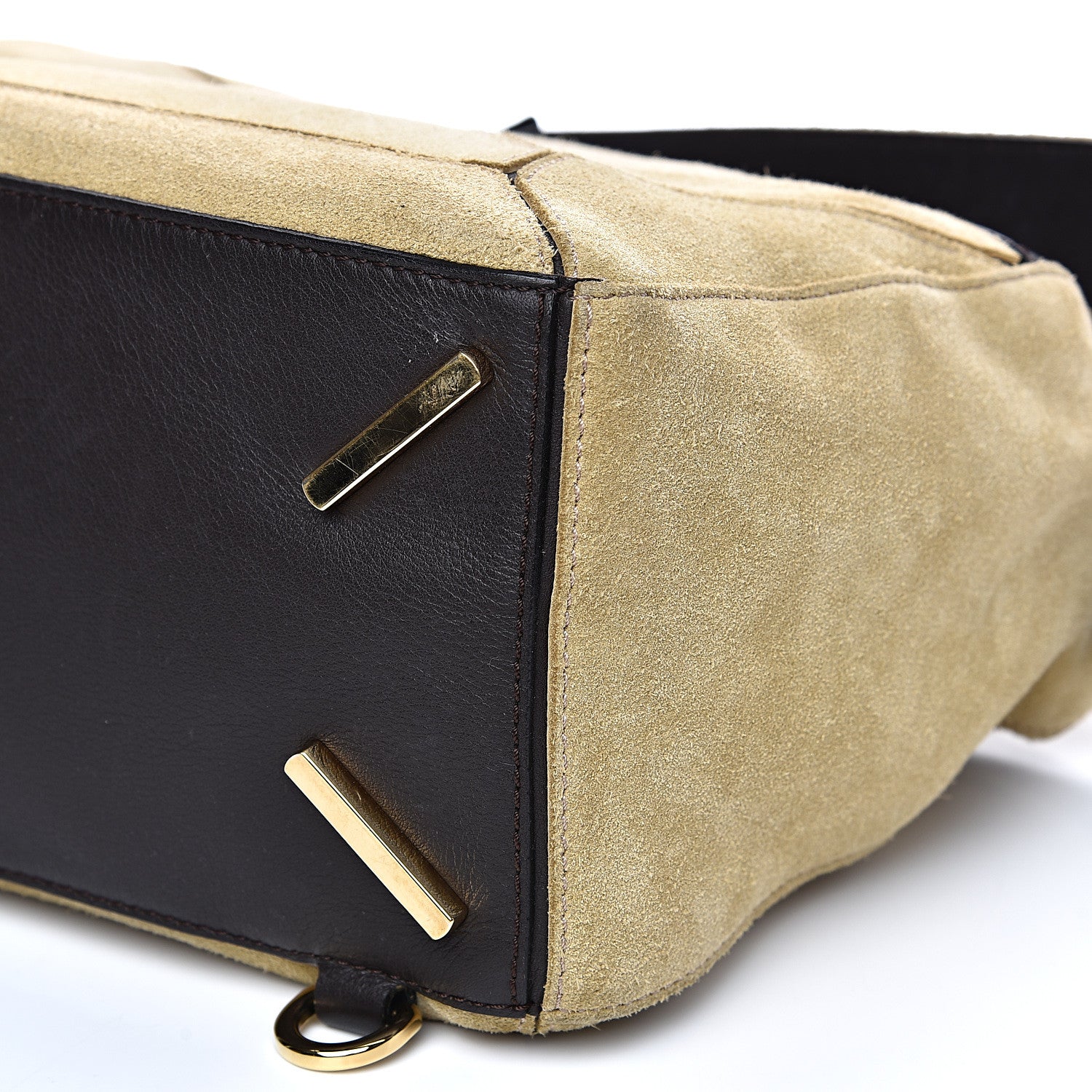 Loewe Suede Medium Puzzle Bag Gold 9 of 16