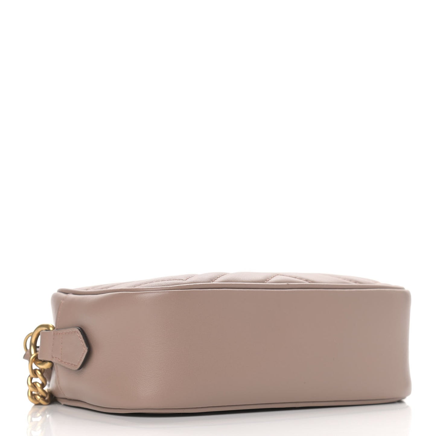 Calfskin Matelasse Mini GG Marmont Chain Shoulder Bag Porcelain Rose