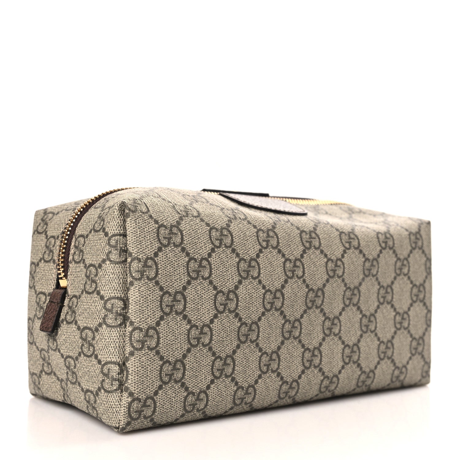 Gucci Soft GG Supreme Monogram Calfskin Large Ophidia Cosmetic Case Beige Ebony New Acero 3 of 9