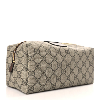 Gucci Soft GG Supreme Monogram Calfskin Large Ophidia Cosmetic Case Beige Ebony New Acero 3 of 9