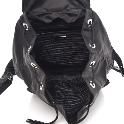 Prada Tessuto Nylon Saffiano Vela Backpack Black 5 of 10
