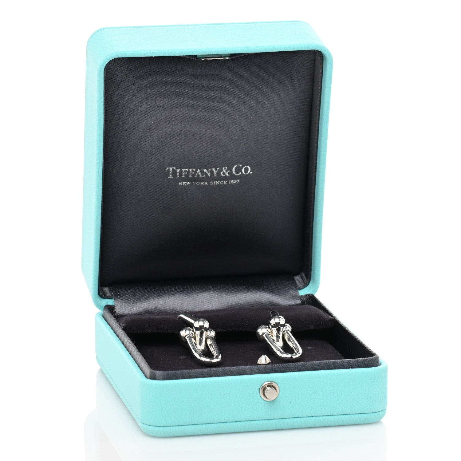 Tiffany Sterling Silver Large HardWear Link Earrings 5 of 5