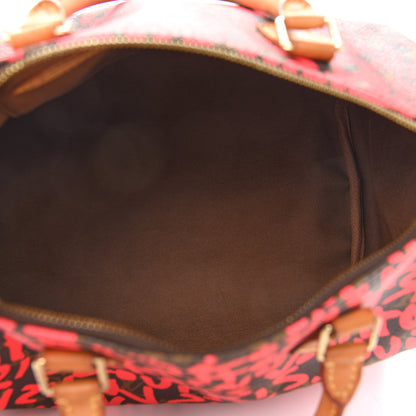 Louis Vuitton Monogram Graffiti Speedy 30 Fuchsia 5 of 10