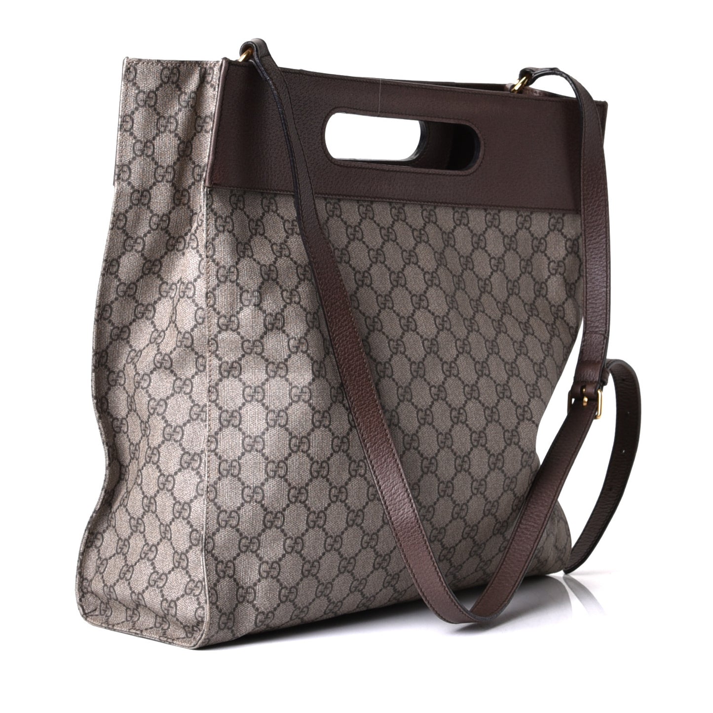 Soft GG Supreme Monogram Slip Handle Vertical Tote Beige New Acero