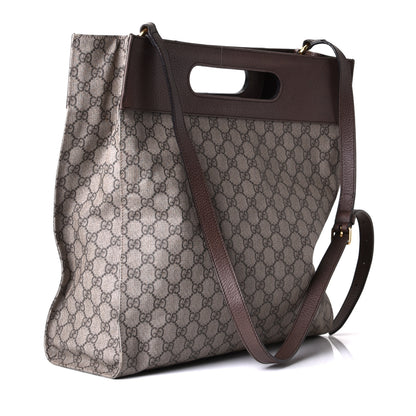 Gucci Soft GG Supreme Monogram Slip Handle Vertical Tote Beige New Acero 3 of 7