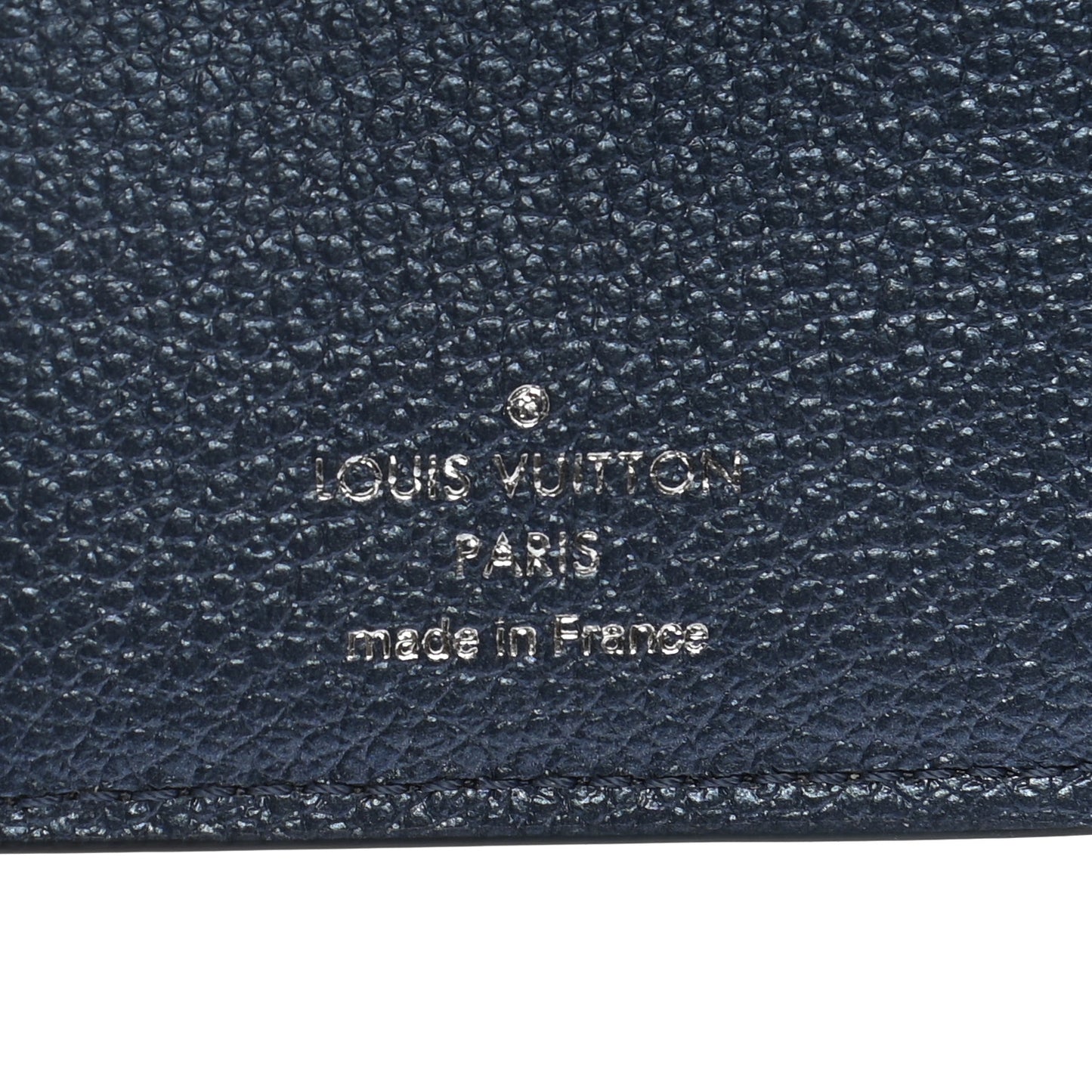 Metallic Empreinte Clea Wallet Navy Nacre