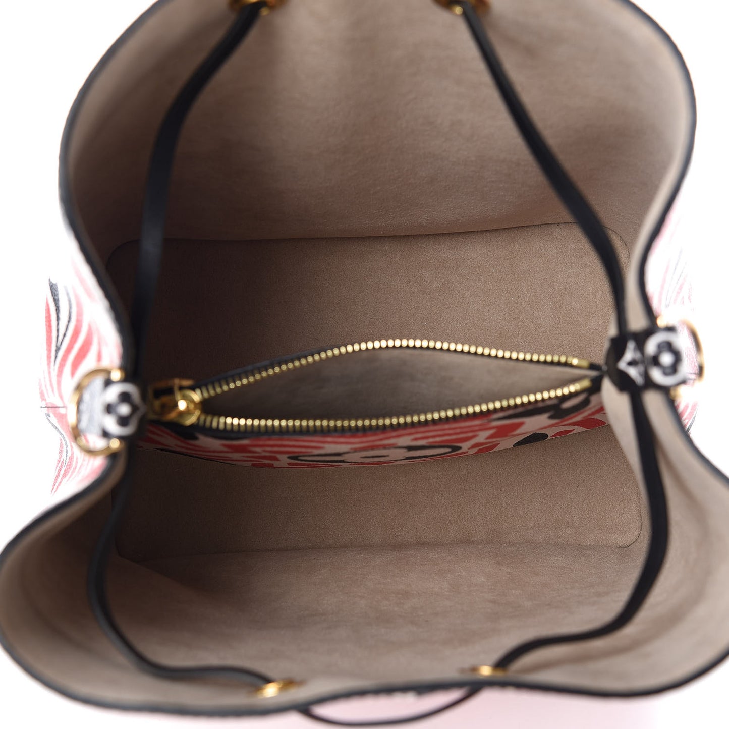 Monogram Giant Crafty NeoNoe MM Creme Rouge Black