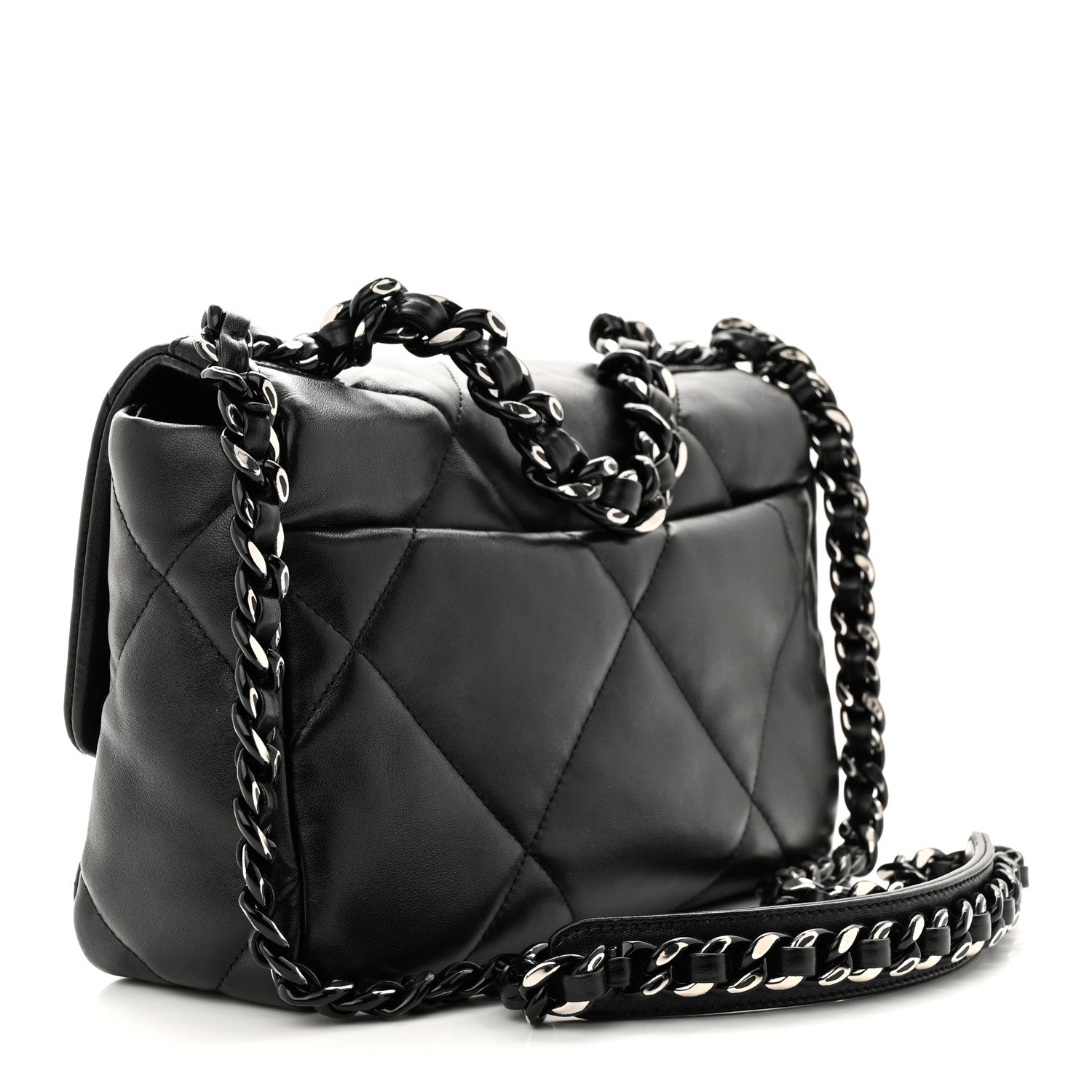 Chanel Lambskin Quilted Medium Chanel 19 Flap So Black 3 of 11