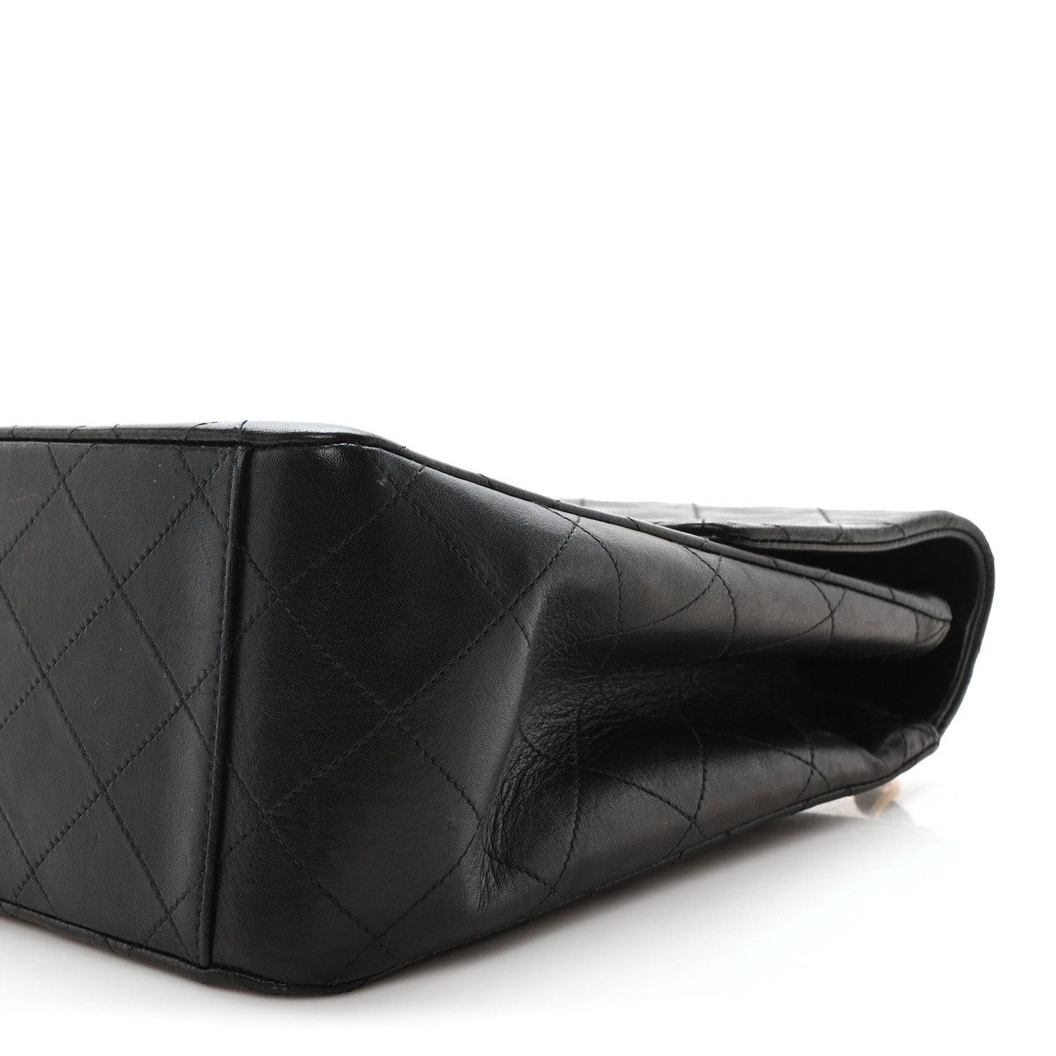 Chanel Lambskin Quilted XL Jumbo Single Flap Black 10 of 10