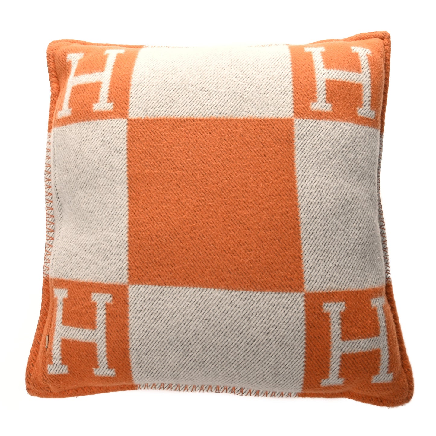 Wool Cashmere Avalon Pillow PM Ecru Potiron