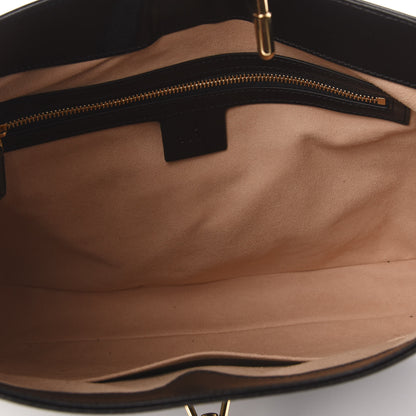 Gucci Boarded Dyana Lux Calfskin Medium Jackie 1961 Hobo Black 5 of 12
