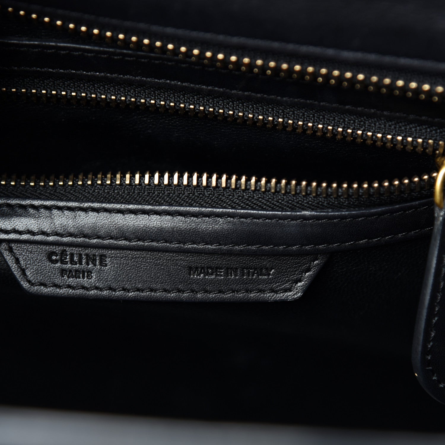 Celine Astrakhan Micro Luggage Black 8 of 10